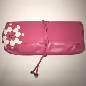 Vintage Lovcat Paris Pink Leather Clutch